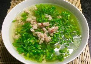 cách nấu canh hoa thiên lý